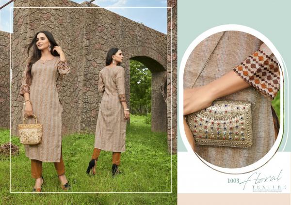 Vitara Zil Mil Cotton Designer Embroidery Kurti 